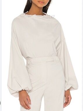 VIMMIA +CRK Stone Parachute Long Sleeve Drawstring Top Size S